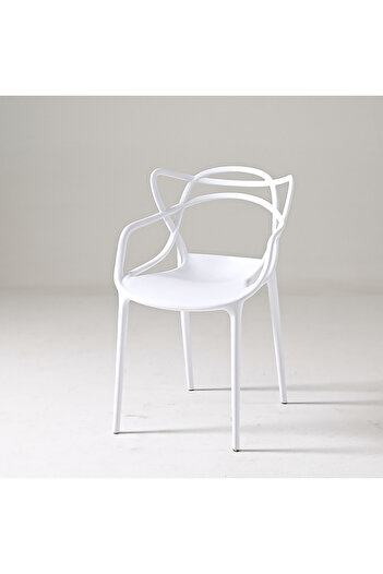 MAPLE HOME DECORATION Maple Home Dining Chairs Plastic Stacking Modern Indoor Outdoor Molded Kitchen Dining Room Chair