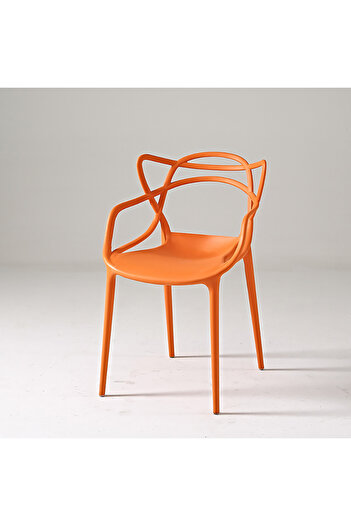 MAPLE HOME DECORATION Maple Home Dining Chairs Plastic Stacking Modern Indoor Outdoor Molded Kitchen Dining Room Chair