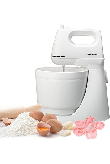 PANASONIC Panasonic 175W Stand Mixer 5 Speed Selection with Egg Beater and Dough Hook (Model MKGB3)