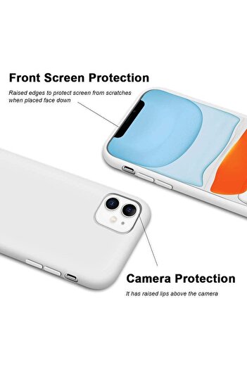 Generic Silicone Case for iPhone 11 Pro Max Silky-Soft Touch Full-Body Protective Phone Case,