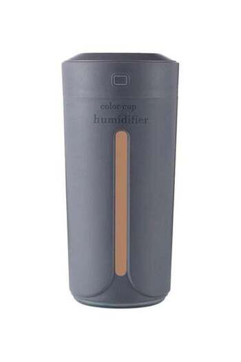 HALAMODO Ultrasonic Mini Air Humidifier With 7 Colour Changing Lamp Grey
