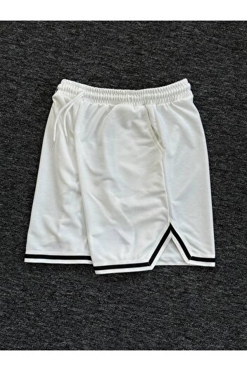 Altamira Ανδρικό σορτς σε λευκό ριγέ oversize