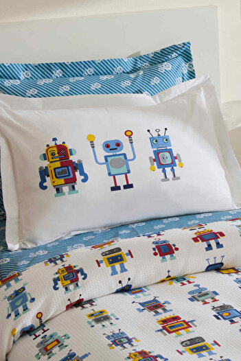 YOUNG Karaca Home Young Voltrab %100 Pamuk Tek Kişilik Pike Takımı Multicolor