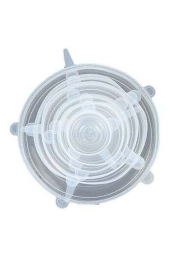 HALAMODO 6-Piece Crisper Set Clear