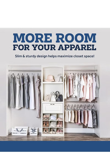 COOYA Gray Non-slip Coat Rack, 360 Degree Rotation, Can Withstand 10 Pounds, 50Pcs, for Home Hotel
