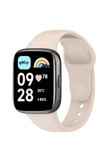 PSGT Xiaomi Redmi Watch3 Active/lite Uyumlu Kordon Spor Şık Tasarım Yumuşak Jel Silikon Kayış