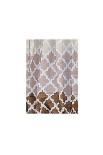 Homelux Monaco Bathroom Set 4 pcs – Brown, Ceramic & Polyester, Classic Design