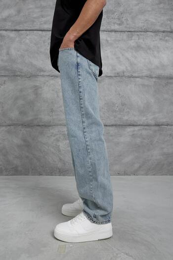 NOMARC Blue Mb Baggy Jeans with Grinding