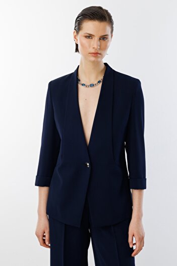 Ekol Single Button Double Sleeve Jacket