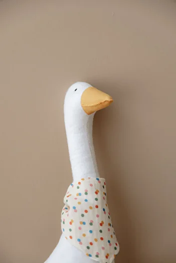 Tuğba Kuğu Duck Sleeping Companion with Scarf - Cand Dots