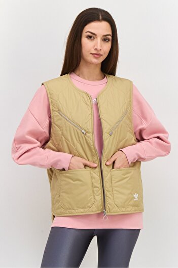 adidas Originals x Parley Women Sportswear Fit Outdoor Vest Jacket, Beige
