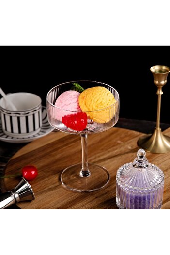 BÜYÜLÜ HOME 2-Pack Furnishing Glass Dessert Cup Bowl 285 ml