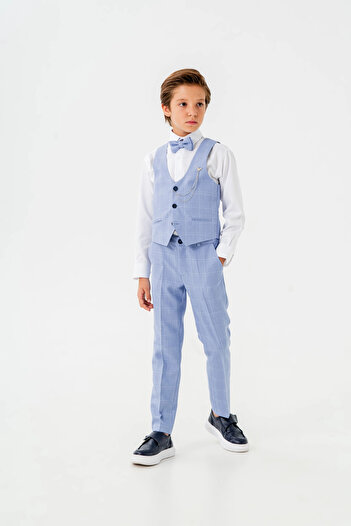 My Hanne Bow Tie Vest Suit 3062