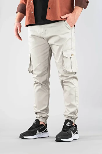 bombe Men's Cargo Pants Stone