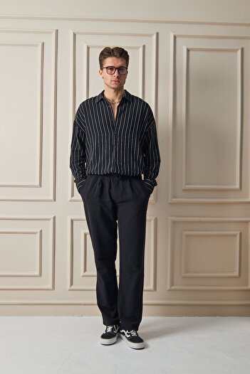 The Champ Clothing Relaxed Fit Elastic Men's Casual Trousers