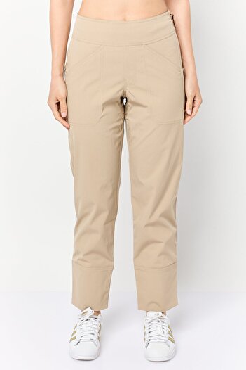 hoka Women Sportswear Fit Outdoors Track Pants, Tan