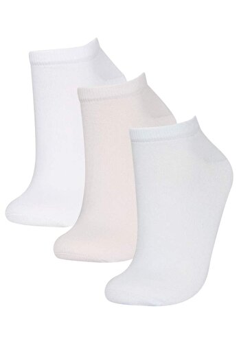 DeFacto Women's 3-Pack Cotton Pilates Socks Y8870Azns