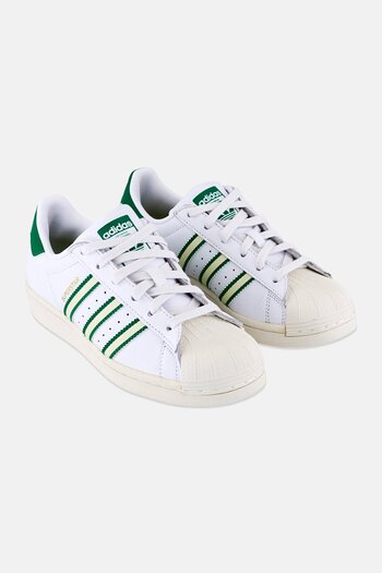 adidas Kids Boy Superstar Lace Up Outdoor Shoes, White