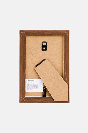 Muy Mucho Wooden Photo Frame 8,6 x 13,6 cm, Tan
