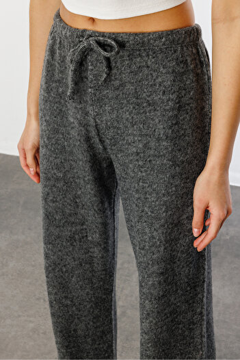 GENIUS STORE Yumoş Bol Örme Kadın Pantolon ÖRME-PANTOLON