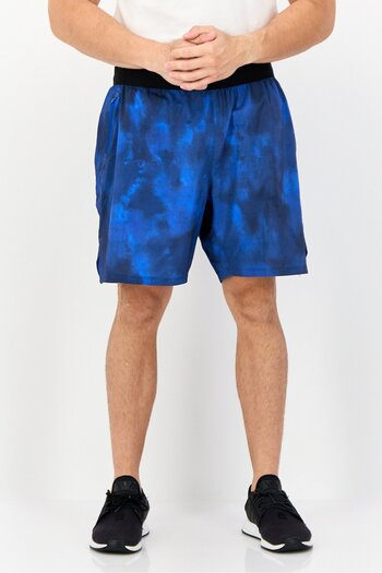 Reebok Men Sportswear Fit 7 Inseam Brand Training Shorts, Blue
