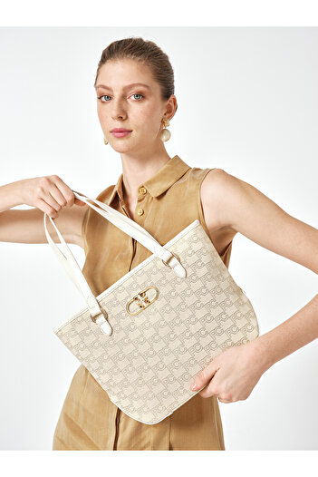 Pierre Cardin Ecru Women's Shoulder Bag