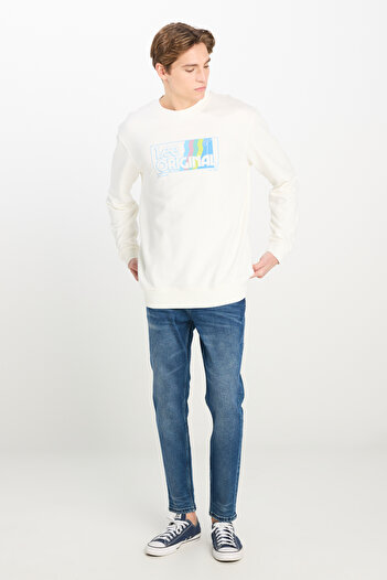 Lee Regular Fit Normal Kesim Sıfır Yaka Sweatshirt