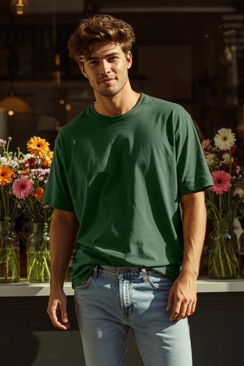Trendyol Collection Oversize khaki tričko – 100% elegantní TMNSS22TS0318