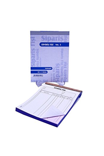ÖZKAN Armat No:3 Automatic Copy Order Plug 50x2 Nüsha - 12 Pieces