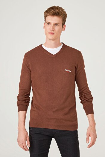 Roberto Cavalli V-Neck Men's Knitwear Sweater