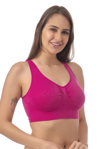 Doce Cravo Seamless Recovery Sports Bra11604001 Fuchsia