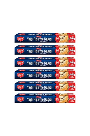 Roll-Up Cut Oily Baking Paper 16 Sheets Box of 6