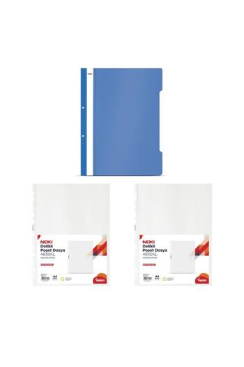 Noki Bag File Xl 100 Pieces 4830xl 2 Pieces + Eco Wire File Blue 50 Pieces