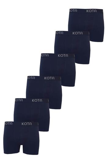KOTA 6-парені чоловічі боксери з лікрам, бавовняні, еластичні, зручні, кольорові, з лапками