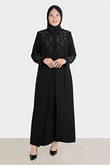 Alvina Crepe Dress - Stone Detailed, Model 20225