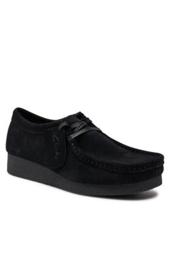 CLARKS Ghete de damă negre CLARKS-WALLABEEEVOSH BLACK SDE 26174746