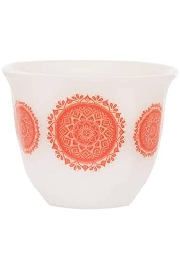 ALSAIF Set Of Cups From Al Saif Gallery, Red, Size M, Porcelain