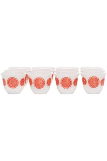ALSAIF Set Of Cups From Al Saif Gallery, Red, Size M, Porcelain