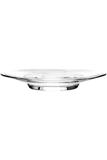 ALSAIF 6-round Transparent Glass Dishes, Suitable For Serving Coffee Cups, Tea Cups, Or As Dessert Dishe