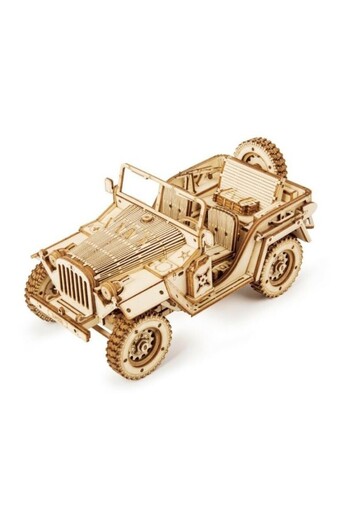 ROKR Puzzle 3D Vehicul Militar, ROBOTIME, Lemn, 369 piese