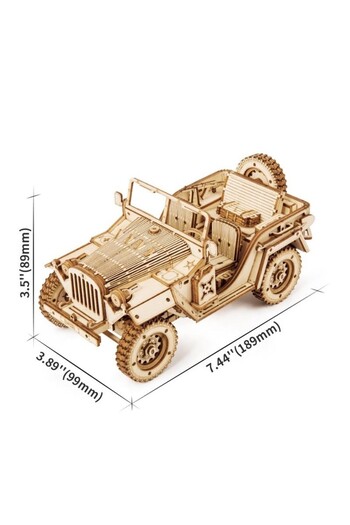 ROKR Puzzle 3D Vehicul Militar, ROBOTIME, Lemn, 369 piese