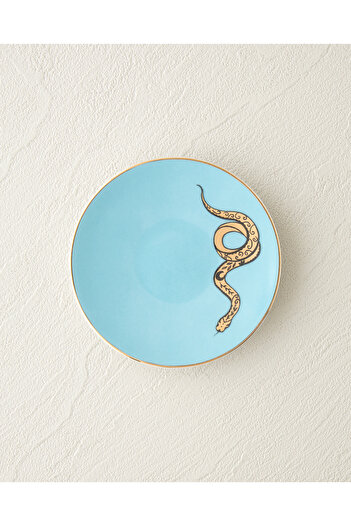 English Home Talisman Snake Bone China Snack Bowl 10 cm Light Blue