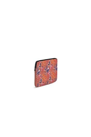 dellel Husă pentru laptop roz cu model Dellel, piele vegană imprimată, căptușeală de protecție de 4 mm, husă rezistentă