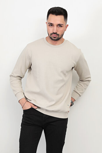 JB John Borners Ανδρικό τζιν ποδηλατικό λαιμόκοψη Diagonel Steel Interlock Sweat - 5471