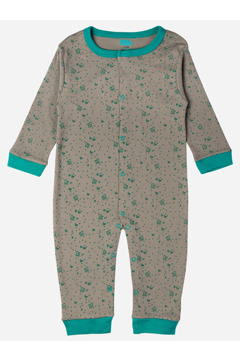 Babies Basic By Styli Printed Cotton Long Sleeves Sleepsuit