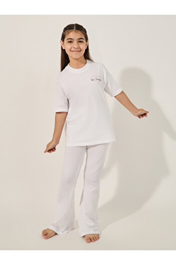 Styli Typography Print T-Shirt and Drawstring Pyjama Set