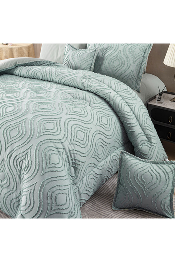 hihome Comforter Set- Bed in a Bag 8 Pieces set All Season