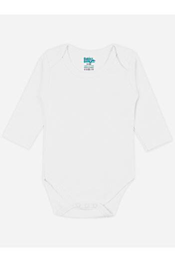 Babies Basic By Styli Pack of 6 - Solid Combed Cotton Long Sleeves Bodysuit