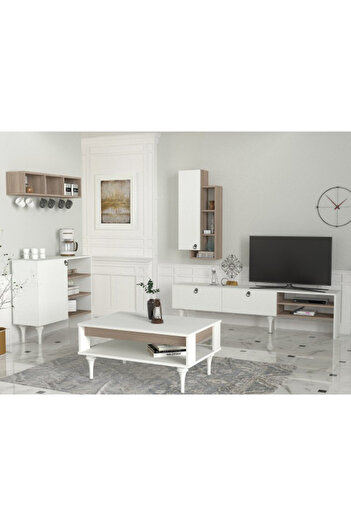 SAHABA Lavita white and gray table set