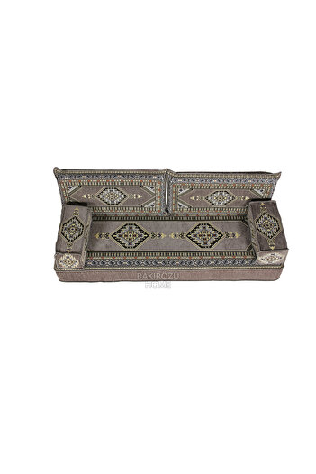 BAKIRÖZÜ HOME Şark Köşesi Takımı (20 CM MİNDER KALINLIĞI) Gri Yahyalı Modeli 5 Parça